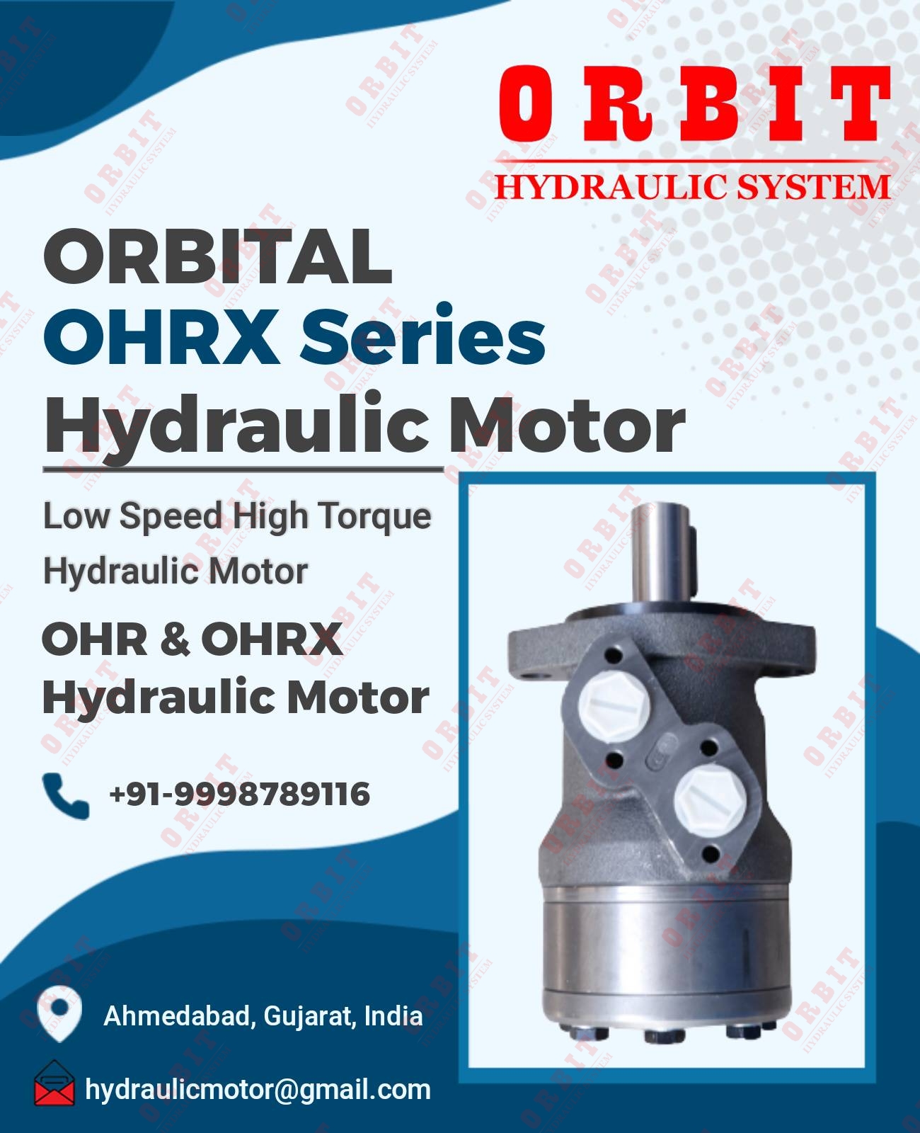 OMPX-125 11186125 White Hydraulic Motor In Ahmedabad Mumbai Pune Chennai Bangalore Hyderabad Nashik Indore Jaipur Thane Coimbatore India